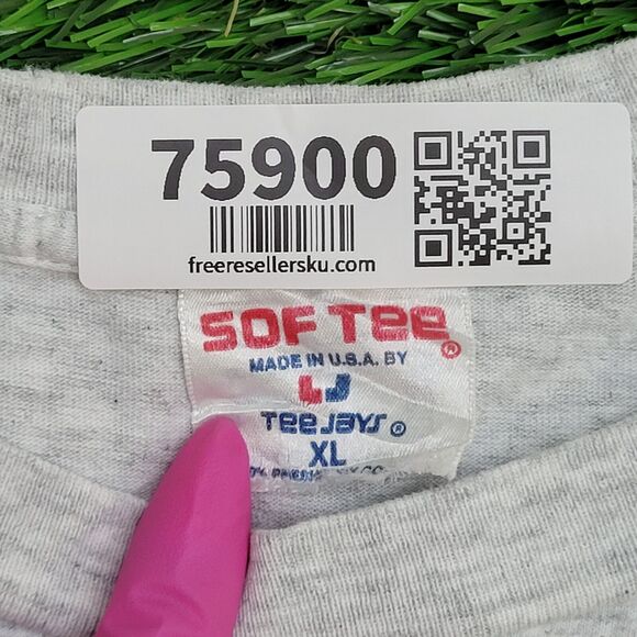 Vintage University-of Hawaii Shirt L/XL 22x24 Gray Cropped - Picture 6 of 13